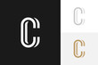 © theos studio - letter c monogram lettermark logo