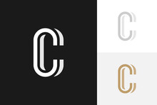 Letter C Monogram Lettermark Logo