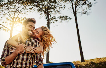 This is our idea of candlelight dates. Shot of an affectionate couple spending the day outdoors.