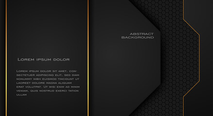 Elegant black premium abstract background