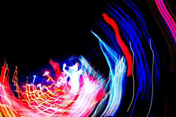 Wall Mural - Abstract motion speed light for background