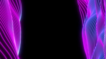 Poster - abstract colorful wavy background in bright neon blue and purple colors. modern colorful wallpaper. 