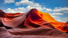 Famous And Amazing Antelope Canyon Arizona USA - Art And Travel Concept