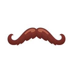 Poster - brown male mustache