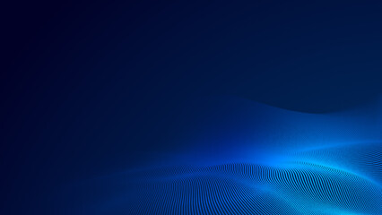 Abstract dot white blue wave gradient texture technology background.