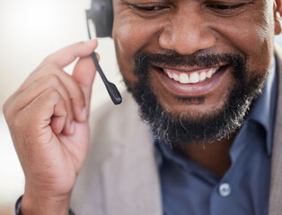 Poster - Creating strong bonds of loyalty and engagement with customers. Closeup shot of a mature businessman working in a call centre.