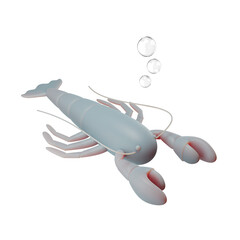 Lobster 3D Render Illustration