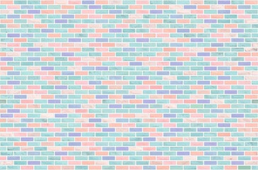 Wall Mural - beautiful block brick wall pattern texture background