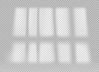 Aufkleber - Window shadow effect. Shadow overlay vector effect