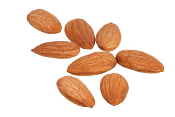 Poster - almonds insulated on a white background