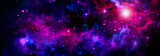 Fototapeta Kosmos - Deep space nebulae with bright stars in the sky