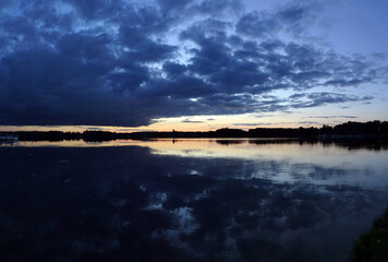 Wall Mural - Abend am Schwielochsee