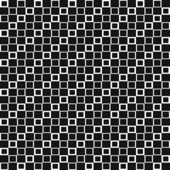 Poster - Black tiles standing almost point-blank to one another. Vector and seamless pattern of square tiles.