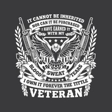 American Army Veteran T Shirt Vector Design