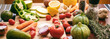 Organic fresh vegetable background. Bio salad, healthy cooking, vegan vegetarian food.