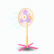 3d illustration electric standing fan object Premium Icon