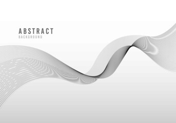 Poster - abstract template design of lines pattern decorative artwork design.