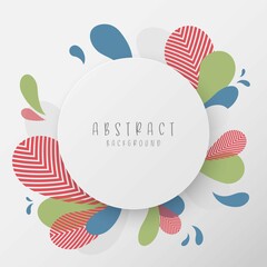 Poster - abstract eco liquid shape pattern design template.