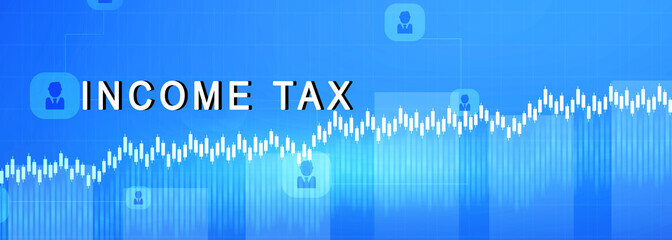 Poster - 2d rendering Stock market online business concept. business Graph 