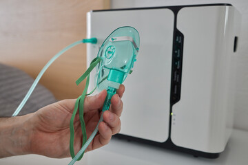 medical device individual portable oxygen cylinder to put gas for patients with respiratory disorder
