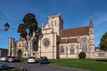 Wall Mural - Exterior architecture of the church of Dives-sur-Mer in Normandy, France