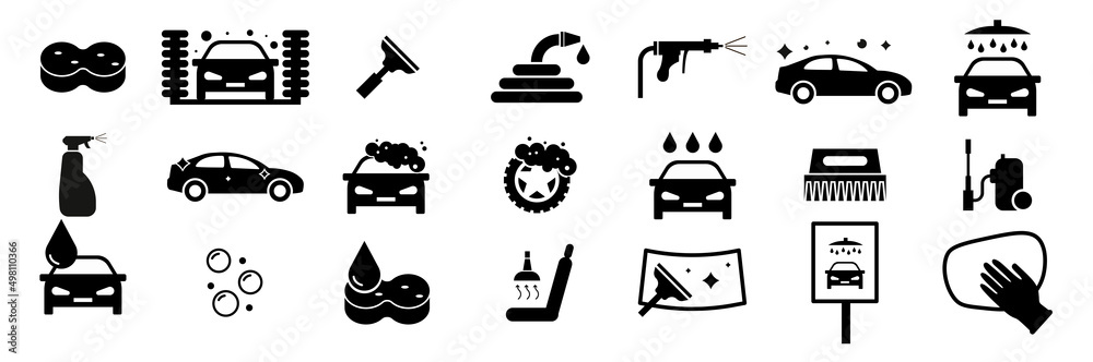 Auto car detailer icon. Vector illustrations