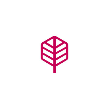 Pine Three logo icon simple vector