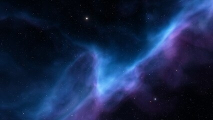 deep space nebula with stars. bright and vibrant multicolor starfield infinite space outer space bac