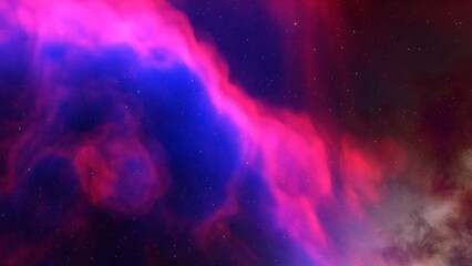 nebula gas cloud in deep outer space, science fiction illustrarion, colorful space background with s
