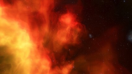 space background with realistic nebula and shining stars. colorful cosmos with stardust and milky wa