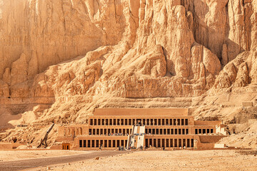 Wall Mural - Temple of Hatshepsut is one of the main and famous archaeological and tourist attractions in the Nile Valley near the city of Luxor in Egypt