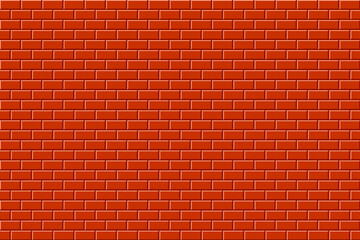 Wall Mural - Orange brick wall background vector design illustration