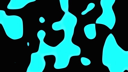 Poster - Liquid shapes. Computer generated 3d render