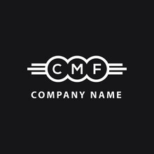 CMF Letter Logo Design On Black Background. CMF  Creative Initials Letter Logo Concept. CMF Letter Design.