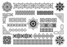 Islamic Border And Pattern Design Element Vector Illustration