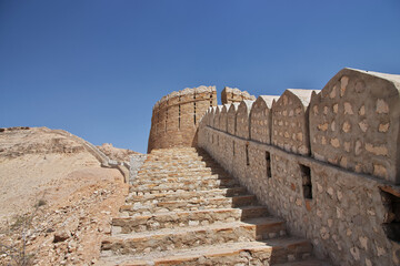 Canvas Print - Ranikot Fort, Great Wall of Sindh, vinatge ruins in Pakistan