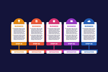 Business Infographic Table Presentation Template