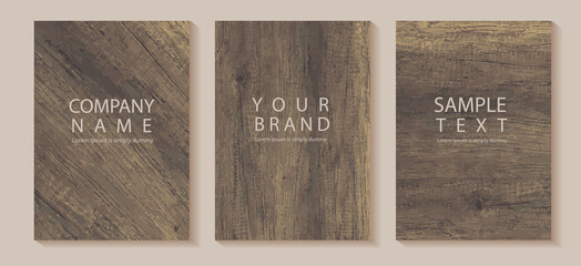 Vector wood background texture. in A4 size for design work cover book presentation. brochure layout and flyers poster template.