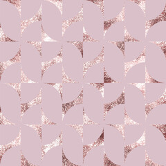 Poster - Gold rose seamless pattern. Repeat geometric background. Repeated marble effect foil. Pink texture. Repeating glitter patern for design prints. Elegant printing. Golden printed. Vector illustration