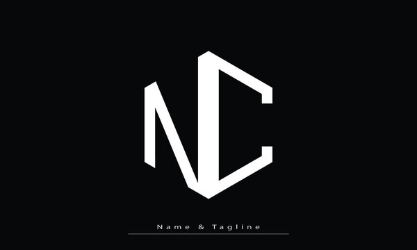 Alphabet letters Initials Monogram logo NC , CN