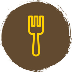 Wall Mural - Fork Icon