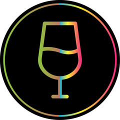 Sticker - Wine Glass Icon