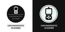 Creative (Car diagnostic scanner) Icon, Vector sign.