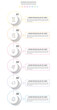 © evseev_tim - Line vector infographics with six circles. Modern concept 6 icons with labels step by step for the app, business, website, interface, chart, levels, web, diagram, banner, presentations