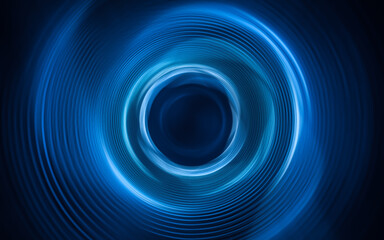 Poster - Flowing wave lines, curve pattern, 3d rendering.