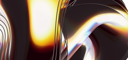 Poster - Creative concept fluid colors backgrounds. Trendy Vibrant Fluid Colors. 3d render