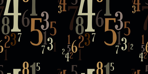 Wall Mural - abstract background with numbers	