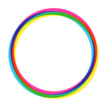 Intertwined Colored Circles / Thickness 1