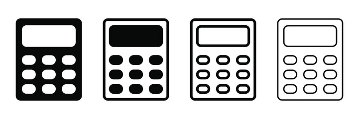 Canvas Print - Calculator vector icon. Vector web design.