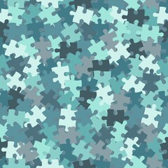 Canvas Print - Texture decorative camouflage seamless pattern. Abstract vector illustration